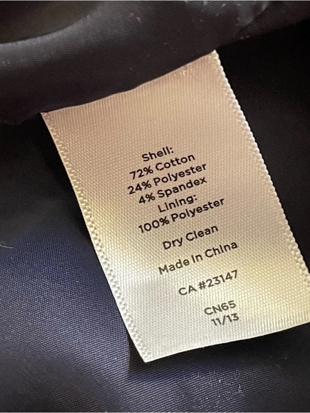 Talbots Women's Double Button Navy Blazer - Picture 9 of 10